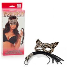 Набор из леопардовых маски и плети California Exotic