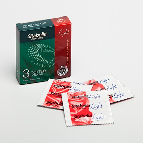 Презервативы Ситабелла Лайт с возбуждающим эффектом точечные 3 шт